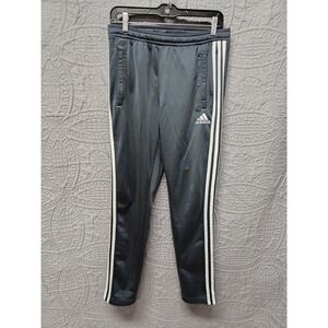 Mens Adidas Athletic Active Pants Size M Black W White 3‎ Stripe